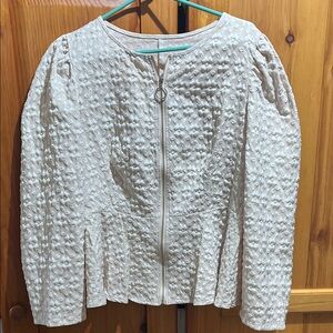 SHEIN Cream Textured Women's Blazer